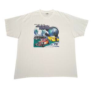 Vintage End of the World Rod Run 2006 T Shirt Ocean Park WA Cars Mens 2XL